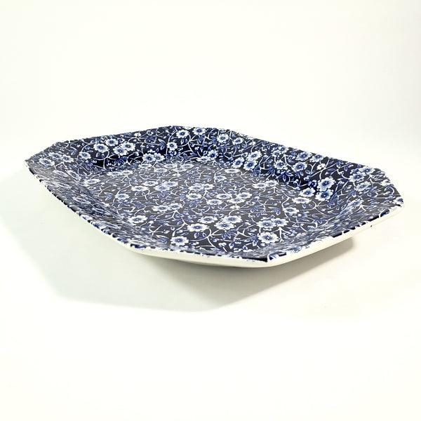 Vintage Royal Crownford 11 inch Serving Platter Blue Calico England
