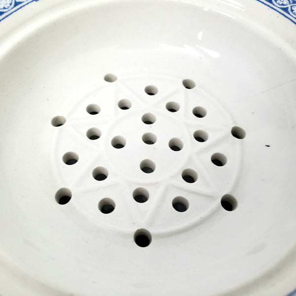 19th Century Round Lidded Soap Dish Three Piece by Copeland England Registry Mark