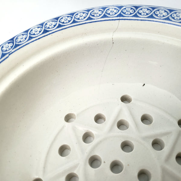 19th Century Round Lidded Soap Dish Three Piece by Copeland England Registry Mark