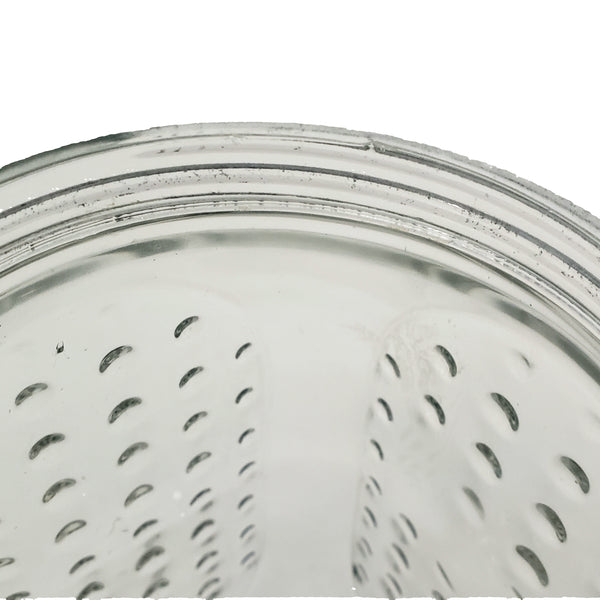 Vintage Hoosier Glass Storage Jar RAISED DOT Pattern 7"
