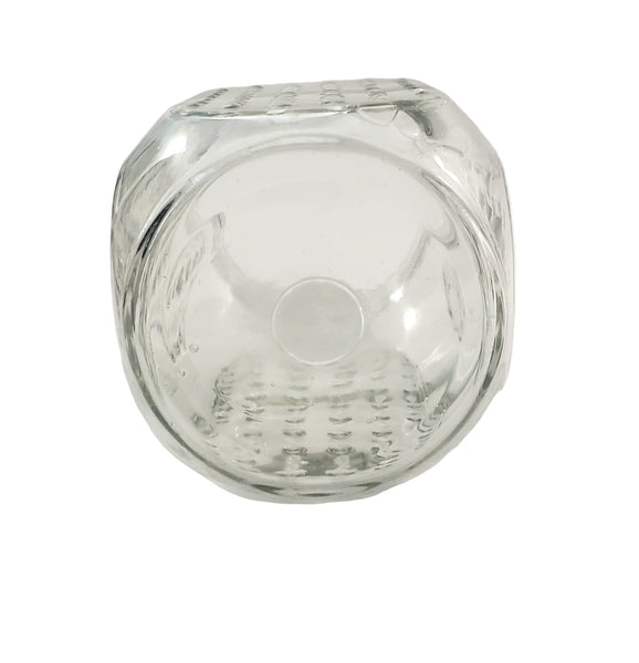 Vintage Hoosier Glass Storage Jar RAISED DOT Pattern 7"