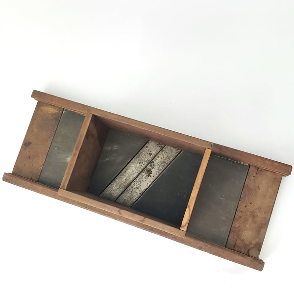 Antique Wooden Cabbage Kraut Cutter Tucker & Dorsey Indianapolis Indiana