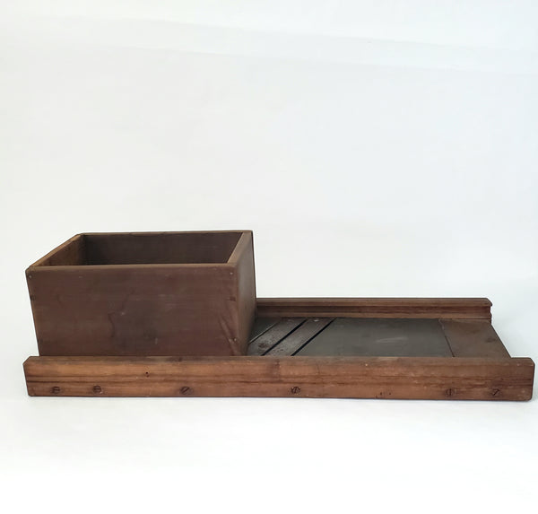 Antique Wooden Cabbage Kraut Cutter Tucker & Dorsey Indianapolis Indiana