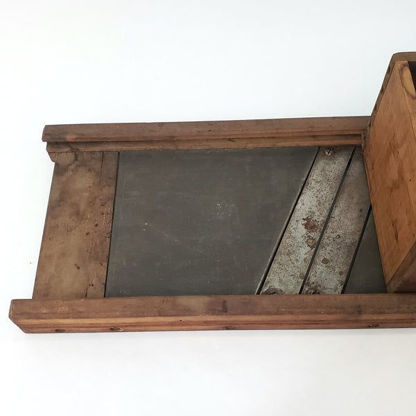 Antique Wooden Cabbage Kraut Cutter Tucker & Dorsey Indianapolis Indiana