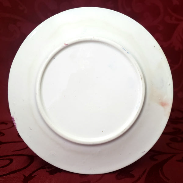 Antique Gaudy Welsh Side Plates Saucers 10 piece Staffordshire England