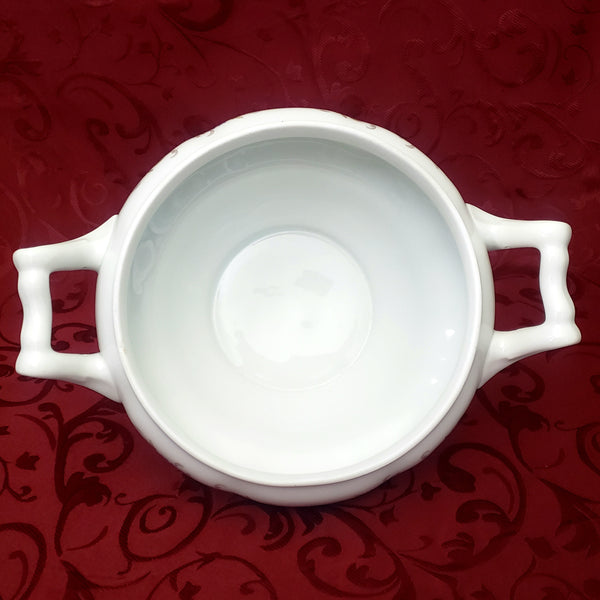 Vintage Porcelain Lidded Soup Tureen Ladle & Underplate "Marjorie" by Favolina Poland