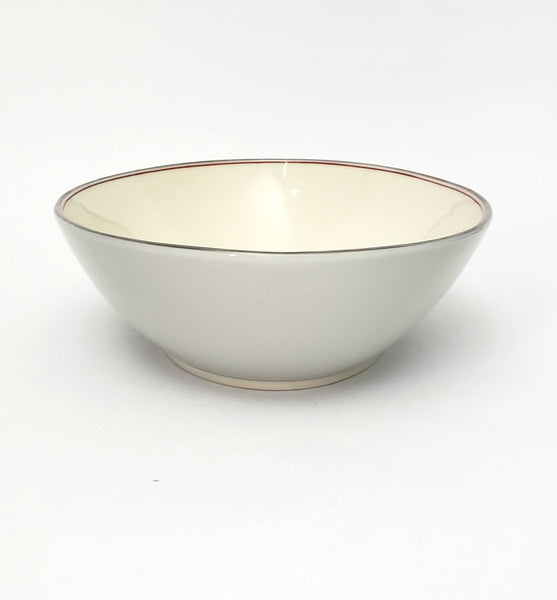 Lenox DUBARRY GRAY Oval Vegetable Bowl Red Ring 9 ½” X-433
