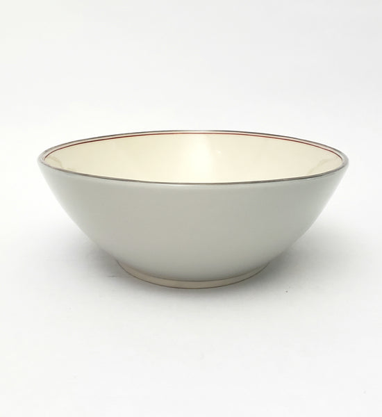 Lenox DUBARRY GRAY Oval Vegetable Bowl Red Ring 9 ½” X-433