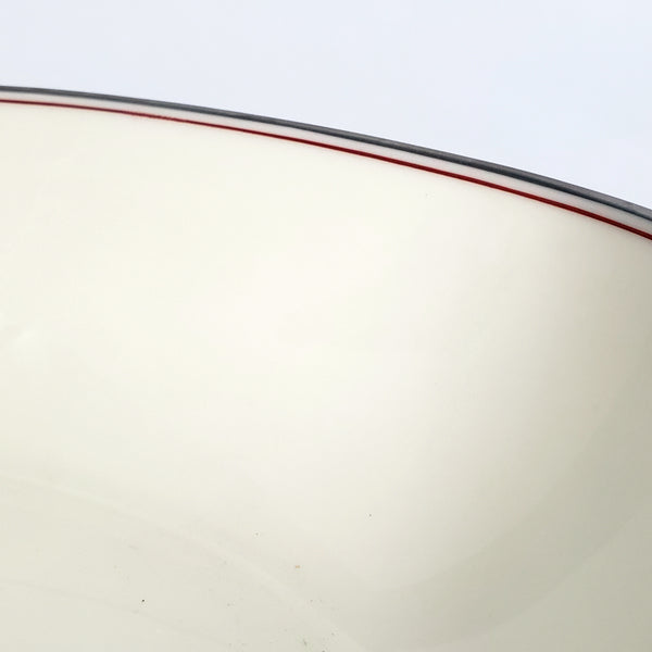 Lenox DUBARRY GRAY Oval Vegetable Bowl Red Ring 9 ½” X-433