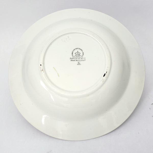 Vintage Hand Painted Ceramic Bowl Set of 5 NIMY Imperiale et Royale Belgium