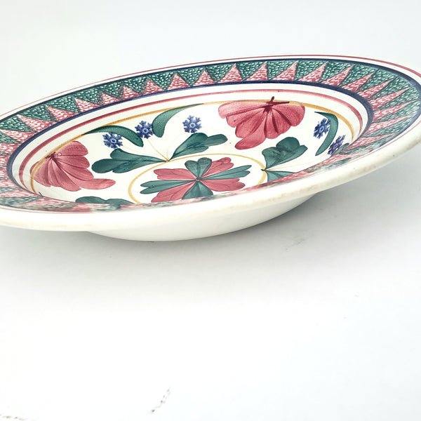 Vintage Hand Painted Ceramic Bowl Set of 5 NIMY Imperiale et Royale Belgium
