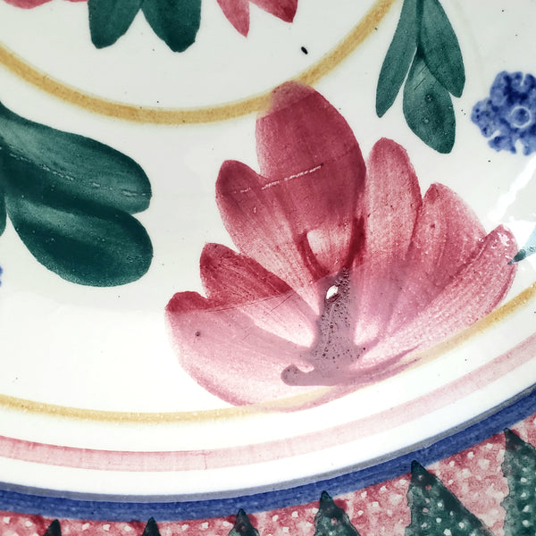 Vintage Hand Painted Ceramic Bowl Set of 5 NIMY Imperiale et Royale Belgium
