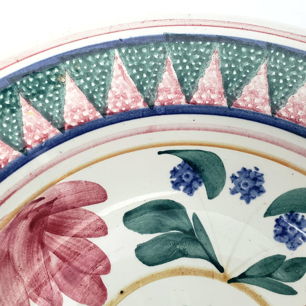 Vintage Hand Painted Ceramic Bowl Set of 5 NIMY Imperiale et Royale Belgium