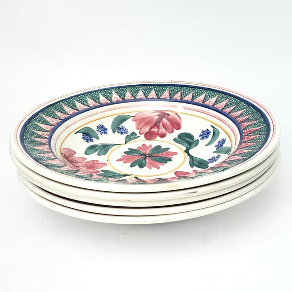 Vintage Hand Painted Ceramic Bowl Set of 5 NIMY Imperiale et Royale Belgium