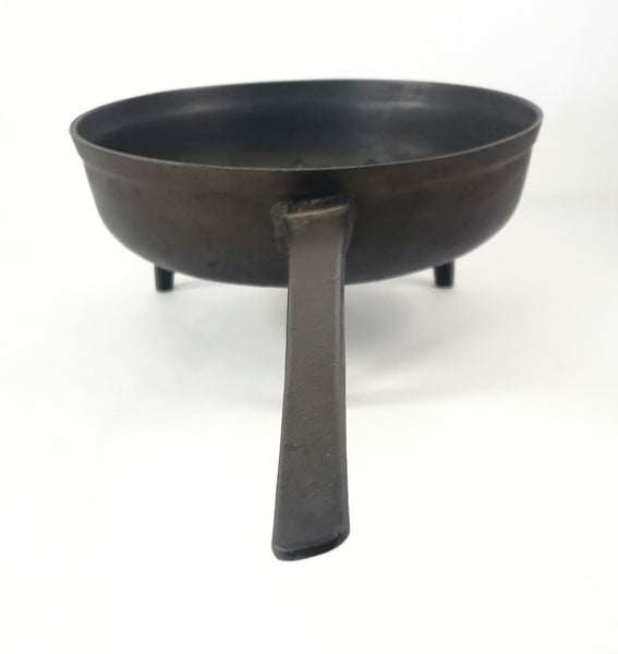 Antique Cast Iron Spider Skillet Gate Mark Long Handle 3 Footed Unmarked
