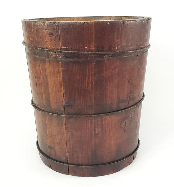 Primitive Bentwood Double Sided Dry Grain Measure 12 1/2" Country Farmhouse Décor