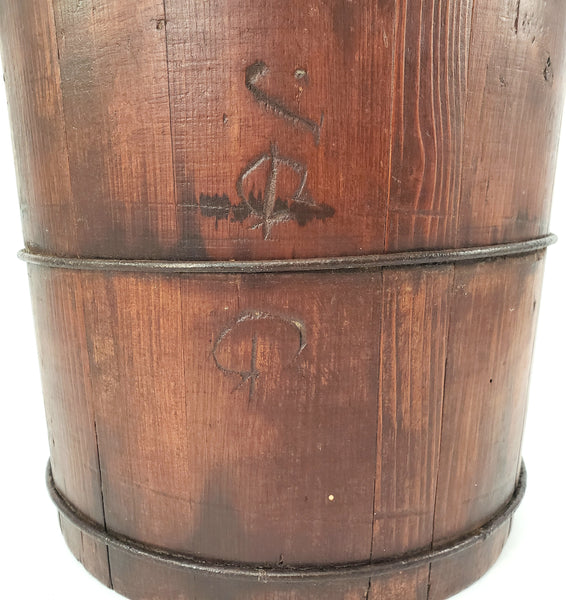 Primitive Bentwood Double Sided Dry Grain Measure 12 1/2" Country Farmhouse Décor