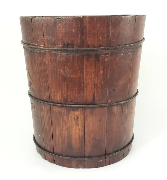 Primitive Bentwood Double Sided Dry Grain Measure 12 1/2" Country Farmhouse Décor