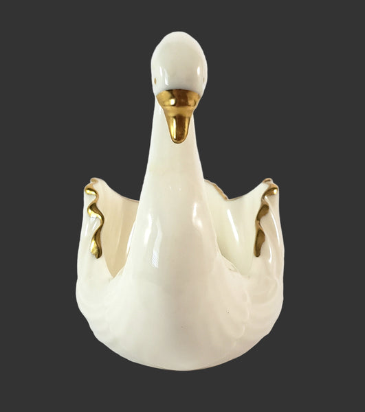 Vintage Lenox Swan Porcelain Trinket Dish Made in U.S.A.