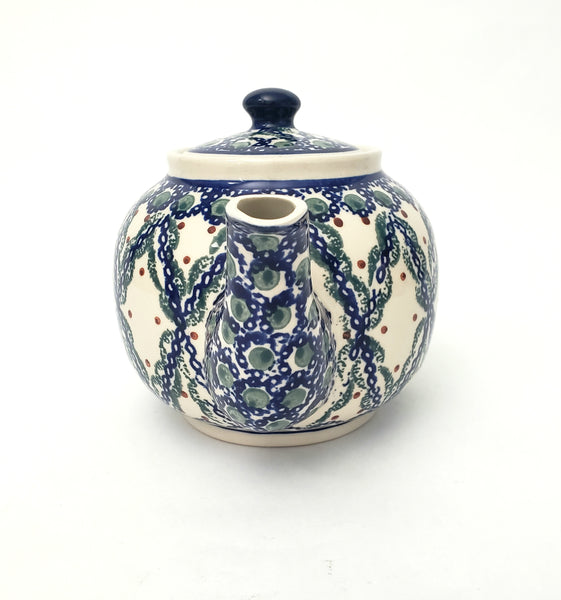 Boleslawiec Polish Pottery Stoneware Tea Pot Hand-Decorated 4 Cups