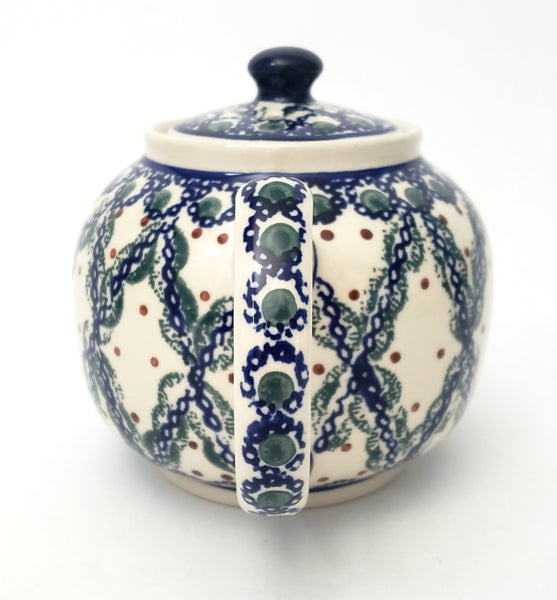 Boleslawiec Polish Pottery Stoneware Tea Pot Hand-Decorated 4 Cups