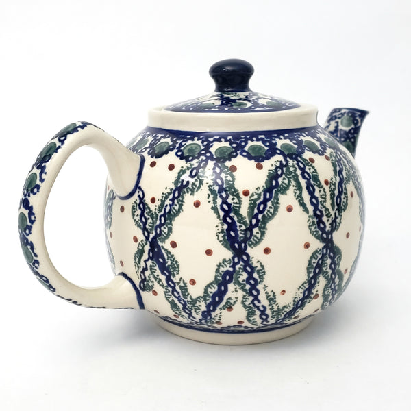 Boleslawiec Polish Pottery Stoneware Tea Pot Hand-Decorated 4 Cups