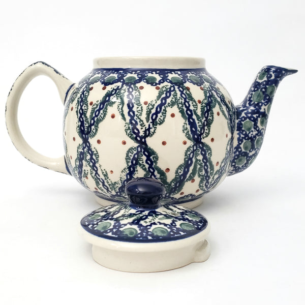 Boleslawiec Polish Pottery Stoneware Tea Pot Hand-Decorated 4 Cups
