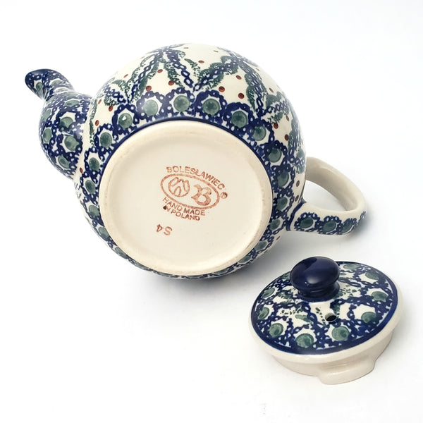 Boleslawiec Polish Pottery Stoneware Tea Pot Hand-Decorated 4 Cups