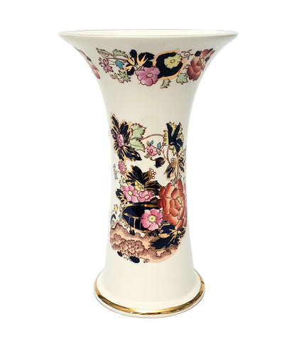 Antique Mason's Ironstone Mandarin Trumpet Vase 8" England