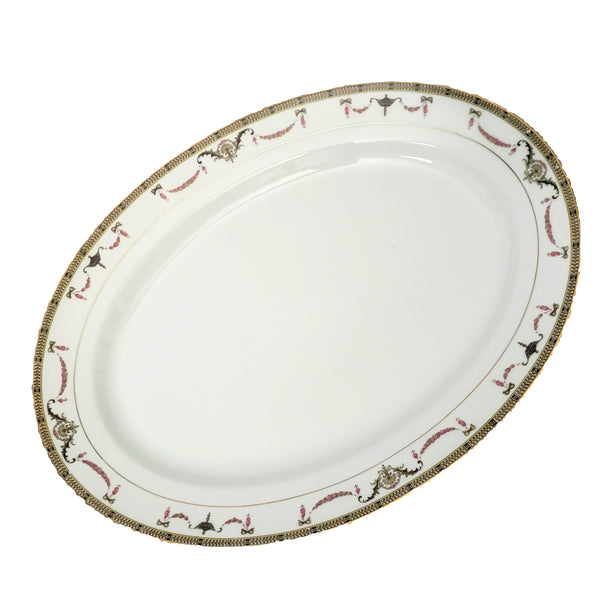Noritake China 13 3/4" Oval Serving Platter The Sahara Pattern 58590