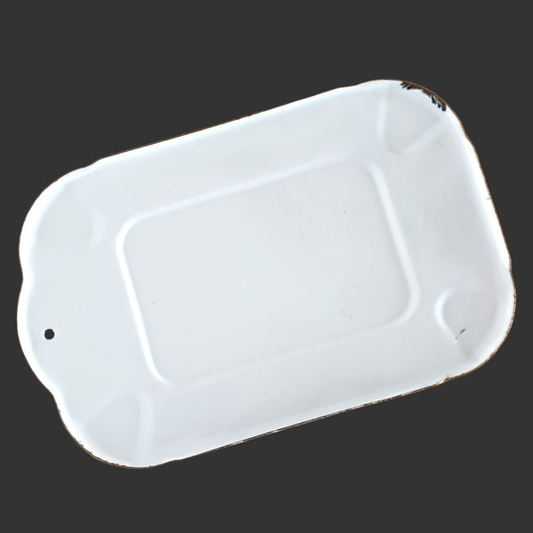 Vintage White Enamelware Steel Storage Bin with Lid by ARMCO Ingot Iron Middletown, Ohio