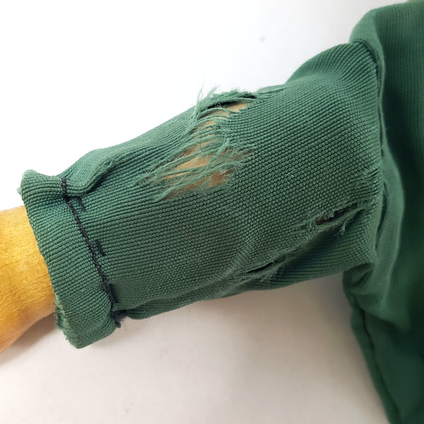 Vintage Hand Carved Wooden German Hand Puppets Two Bearded German Men 1920s-1930s