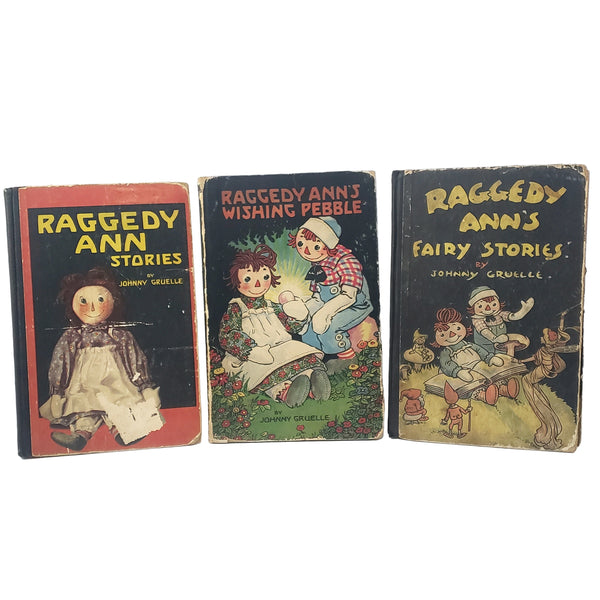 Raggedy Ann Children Stories by Johnny Gruelle Collection of 3 1918-1925