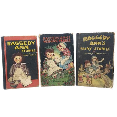Raggedy Ann Children Stories by Johnny Gruelle Collection of 3 1918-1925