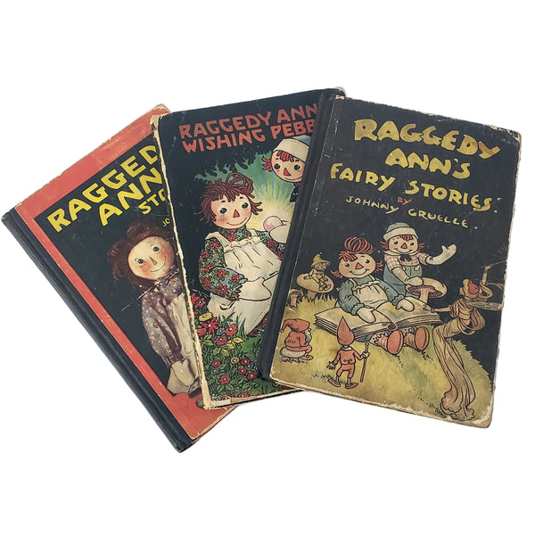 Raggedy Ann Children Stories by Johnny Gruelle Collection of 3 1918-1925