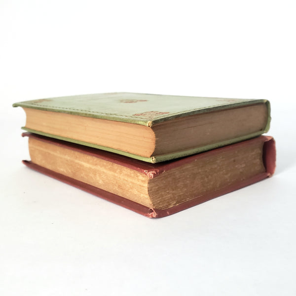 The Sketch Book by Washington Irving Collection of 2 Decorative Red & Green Covers