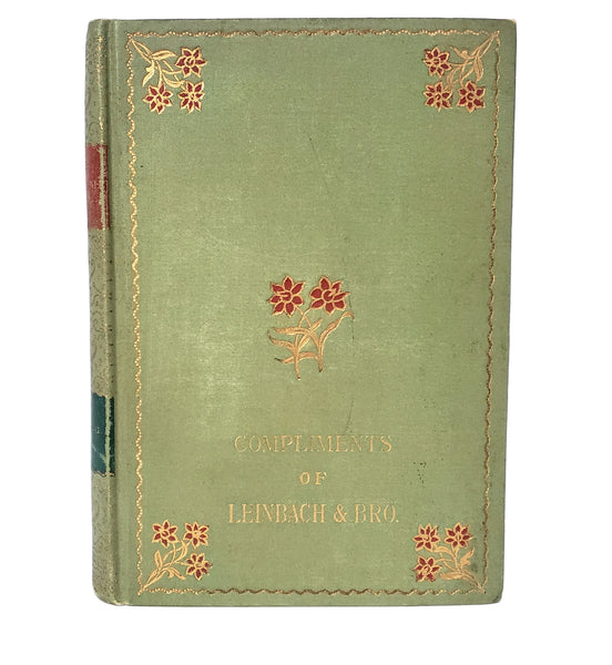 The Sketch Book by Washington Irving Collection of 2 Decorative Red & Green Covers