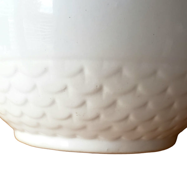 Large 19th Century White Opaque Porcelain Pitcher 1.5 Gallon by Bridgwood & Son England