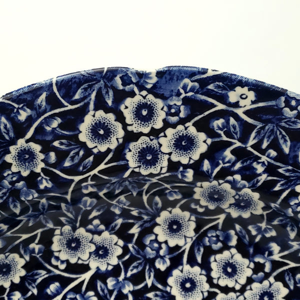 Vintage Royal Crownford Dinner Plates Set fo 6 Blue Calico Staffordshire England