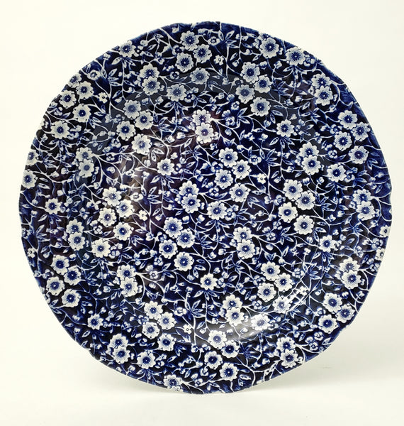 Vintage Royal Crownford Dinner Plates Set fo 6 Blue Calico Staffordshire England