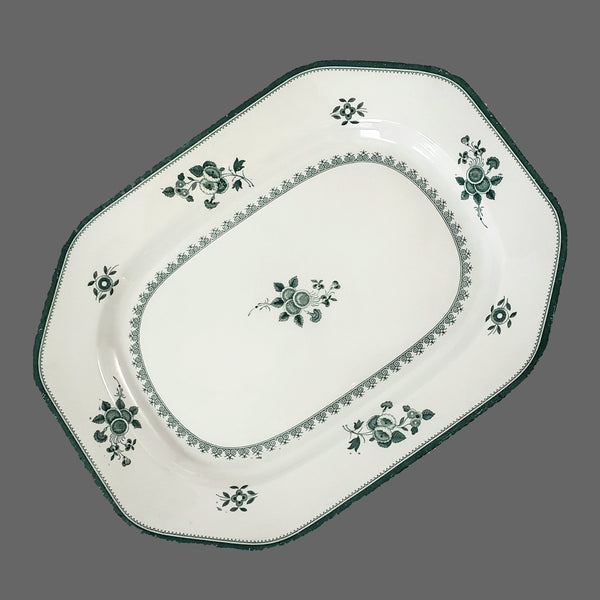 Copeland Spode GLOUCESTER Green Oval Lidded Soup Tureen Underplate & Ladle England