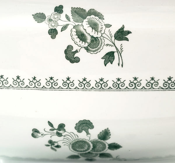 Copeland Spode GLOUCESTER Green Oval Lidded Soup Tureen Underplate & Ladle England