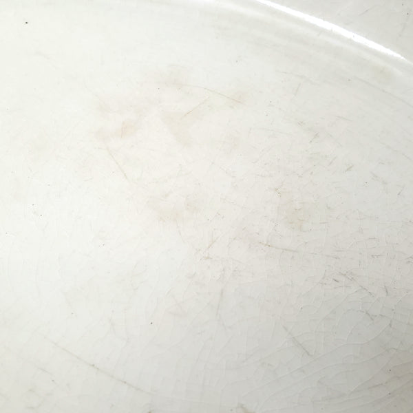 Antique White Ironstone Oval Vegetable Bowls Collection of 2 Johnson Brothers England