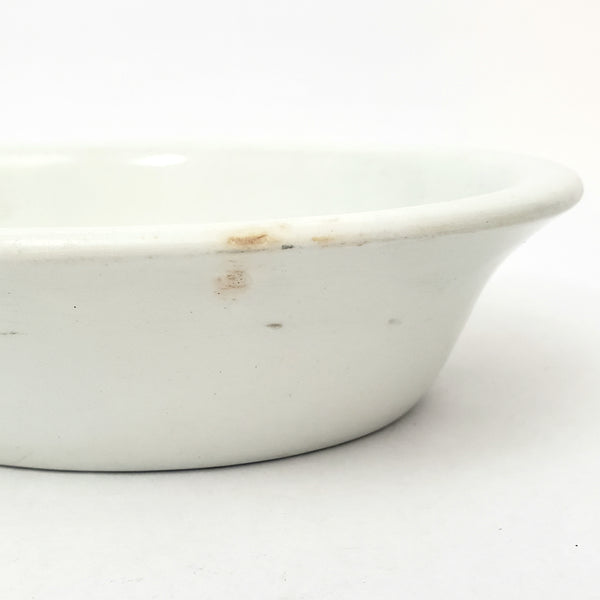 Antique White Ironstone Oval Vegetable Bowls Collection of 2 Johnson Brothers England