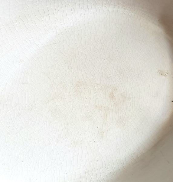 Antique White Ironstone Oval Vegetable Bowls Collection of 2 Johnson Brothers England
