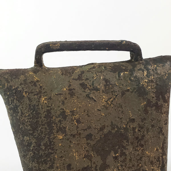 Antique Rustic Hand-Forged Wrought Iron Blacksmith Cowbell