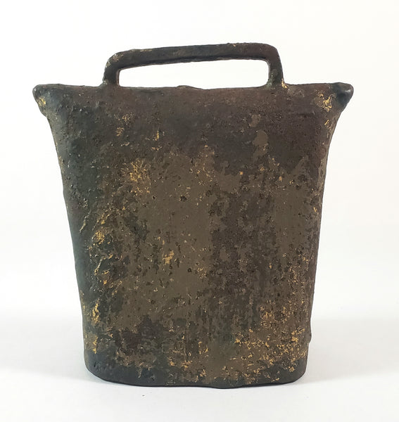 Antique Rustic Hand-Forged Wrought Iron Blacksmith Cowbell