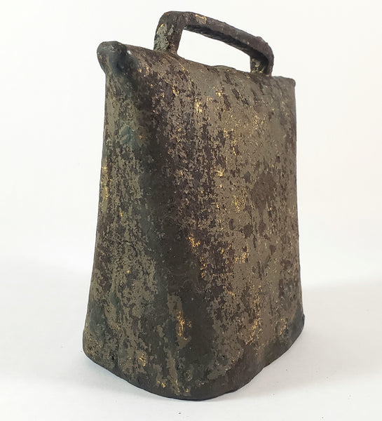 Antique Rustic Hand-Forged Wrought Iron Blacksmith Cowbell