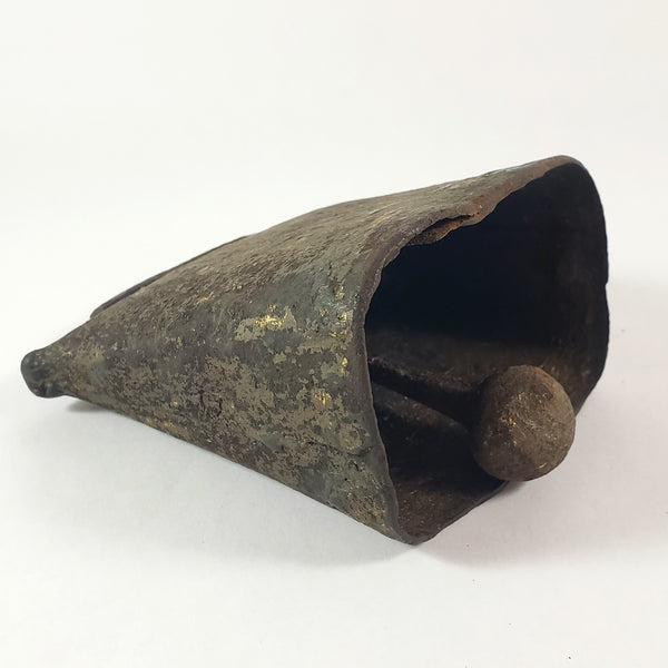 Antique Rustic Hand-Forged Wrought Iron Blacksmith Cowbell