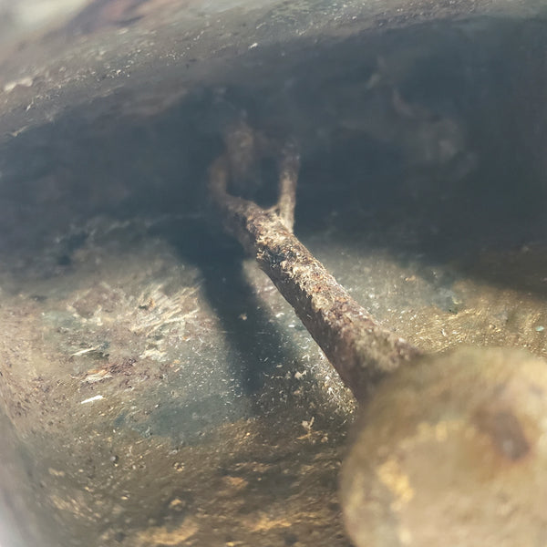 Antique Rustic Hand-Forged Wrought Iron Blacksmith Cowbell